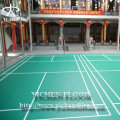 Pvc plastic synthetic badminton flooring solutions/badminton floor mats with Lychee Pattern
